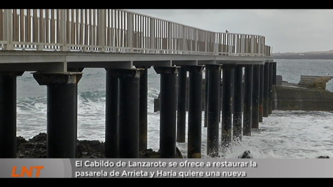 Alfredo Villalba "rechaza" la oferta del Cabildo para restaurar la pasarela de Arrieta Alfredo Villalba "rechaza" la oferta del Cabildo para restaurar la pasarela de Arrieta