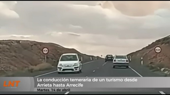 La conducción temeraria de un turismo desde Arrieta hasta Arrecife La conducción temeraria de un turismo desde Arrieta hasta Arrecife
