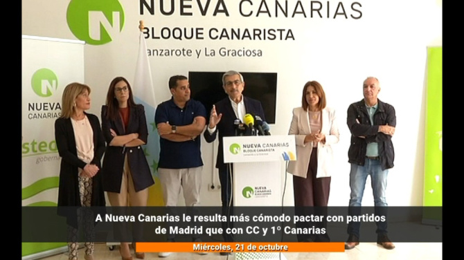 Nueva Canarias prefiere pactar con Madrid antes que con Canarias