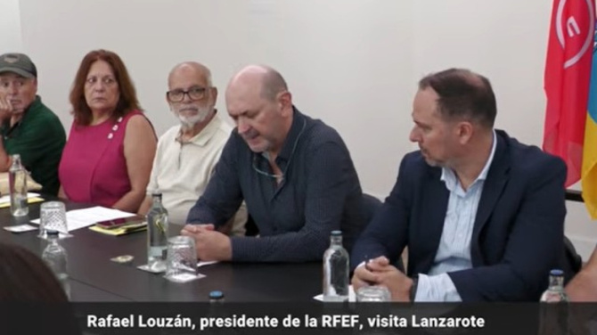 Conozca los motivos de la visita máximo responsable del fútbol español a Lanzarote  
