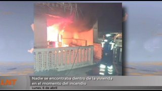 Nadie se encontraba dentro de la vivienda en el momento del incendio