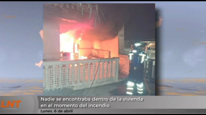 Nadie se encontraba dentro de la vivienda en el momento del incendio