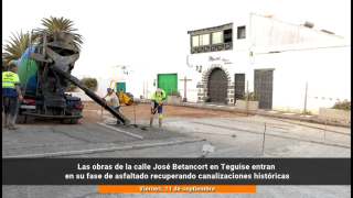 Las obras de la calle José Betancort sacan a la luz parte del Teguise histórico Las obras de la calle José Betancort sacan a la luz parte del Teguise histórico