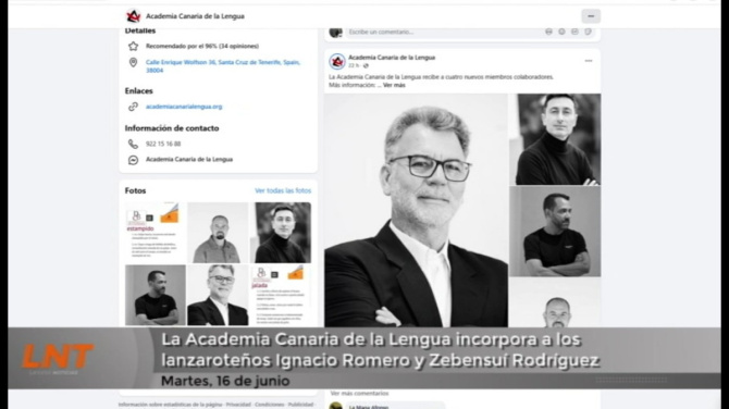 Los lanzaroteños Ignacio Romero y Zebensuí Rodríguez ingresan en la Academia Canaria de la Lengua Los lanzaroteños Ignacio Romero y Zebensuí Rodríguez ingresan en la Academia Canaria de la Lengua