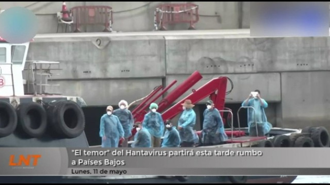 "El temor" del Hantanavirus partirá esta tarde rumbo a Países Bajos