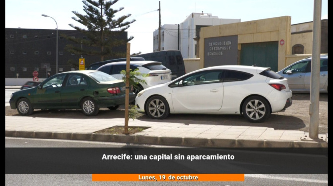 Arrecife, la  capital sin aparcamientos