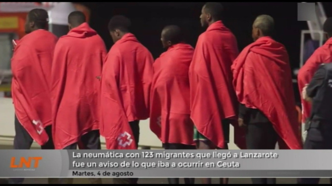 La neumática con 123 migrantes que llegó a Lanzarote fue un aviso de lo que ocurriría en Ceuta