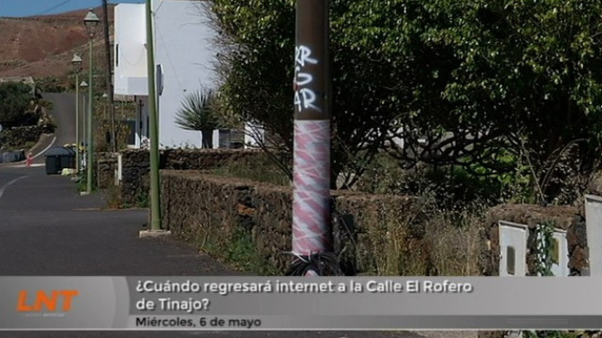 ¿Cuándo regresará internet a la Calle El Rofero de Tinajo?