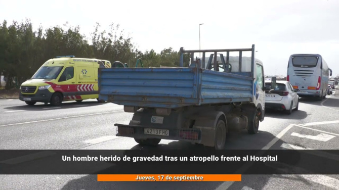 La vida del extranjero atropellado frente al Hospital no corre peligro