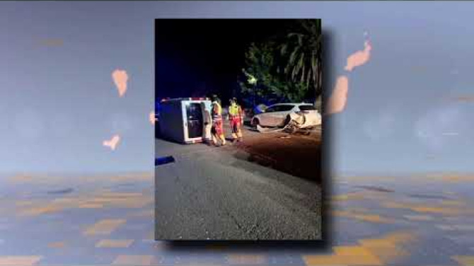 Vuelco de vehículo y conducción temeraria en Puerto Calero