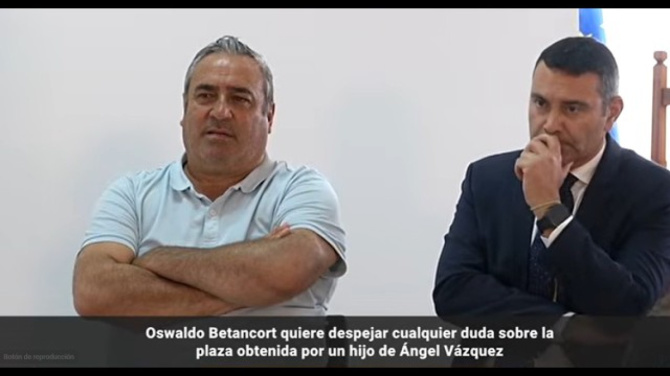 El presidente del Cabildo “examinará” la contratación del hijo de Ángel Vázquez