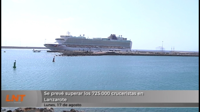Se prevé superar los 725.000 cruceristas en Lanzarote Se prevé superar los 725.000 cruceristas en Lanzarote