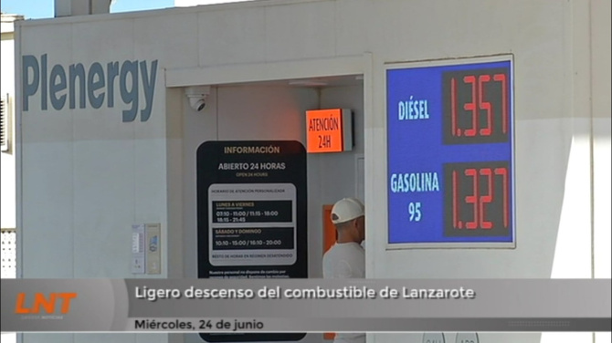 Ligero descenso del combustible de Lanzarote