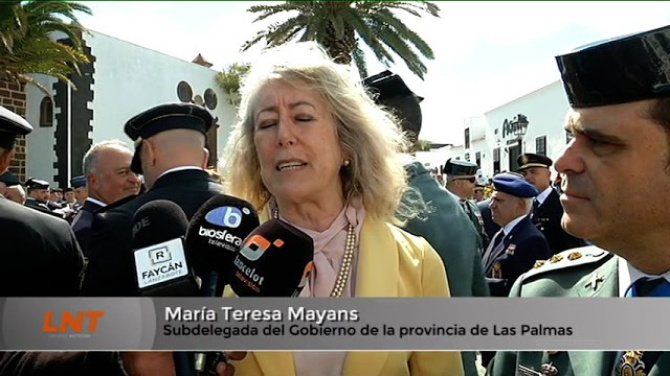 Espectacular despliegue de la Guardia Civil en Teguise por su 182 cumpleaños