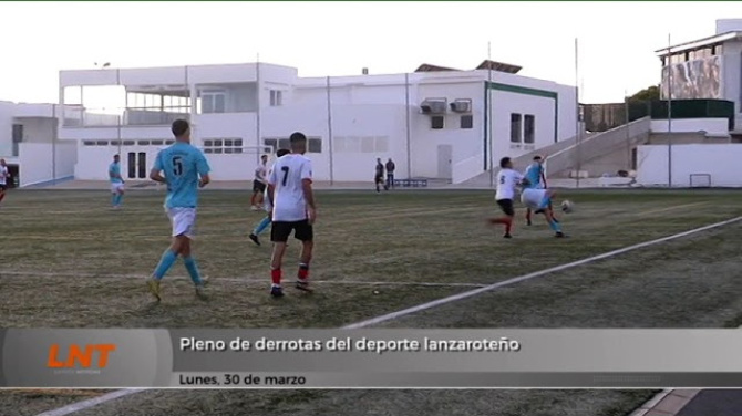 Pleno de derrotas del deporte lanzaroteño Pleno de derrotas del deporte lanzaroteño