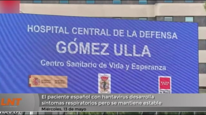 El paciente español con hantavirus desarrolla síntomas respiratorios, pero se mantiene estable