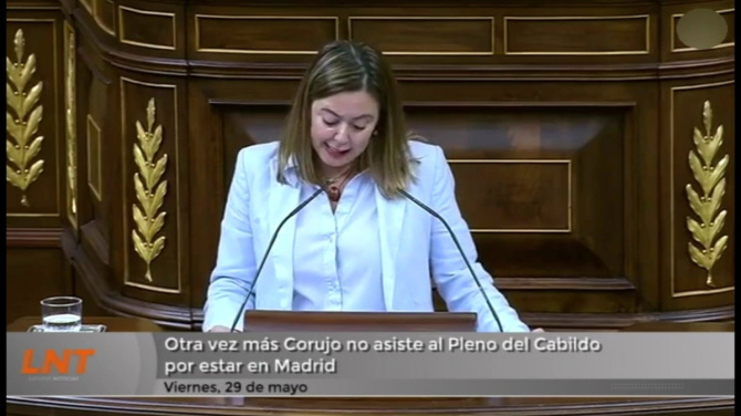 Otra vez más Corujo no asiste al Pleno del Cabildo por estar en Madrid