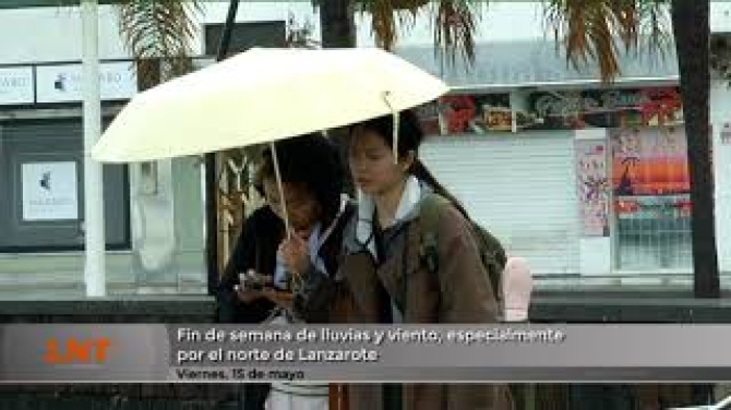 Fin de semana de lluvias y viento, especialmente en el norte de Lanzarote