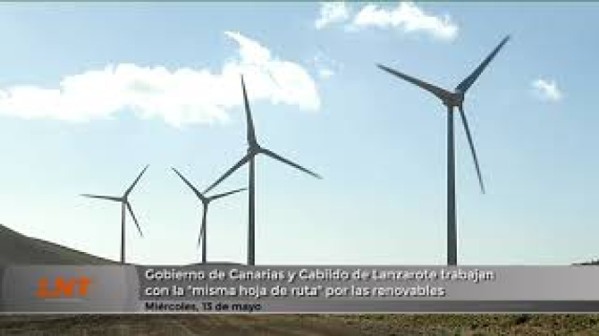 Gobierno de Canarias y Cabildo de Lanzarote trabajan con la "misma hoja de ruta" por las renovables