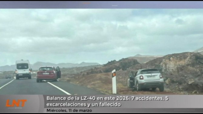 Balance de la LZ-40 en este 2026: 7 accidentes, 5 excarcelaciones y un fallecido