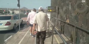 "Pillan" a Calleja aterrizando en Lanzarote para visitar a Sánchez "Pillan" a Calleja aterrizando en Lanzarote para visitar a Sánchez