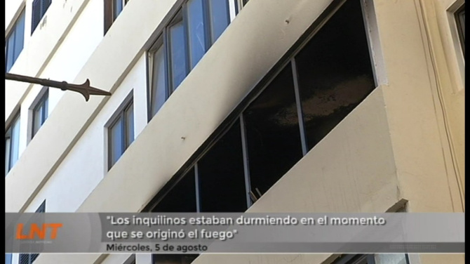 "Los inquilinos estaban durmiendo en el momento que se originó el fuego".