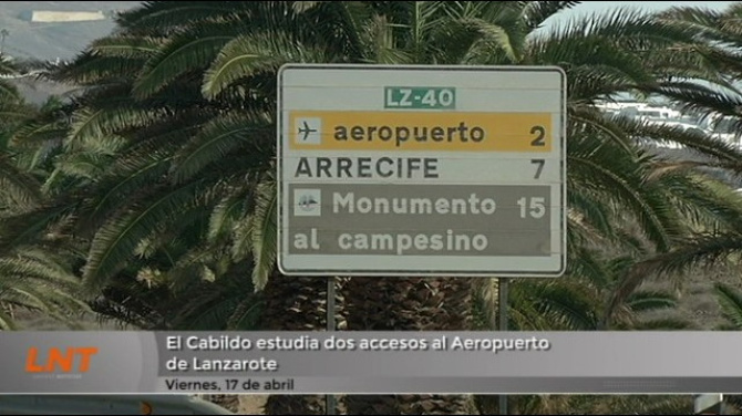 El Cabildo estudia dos accesos al aeropuerto de Lanzarote