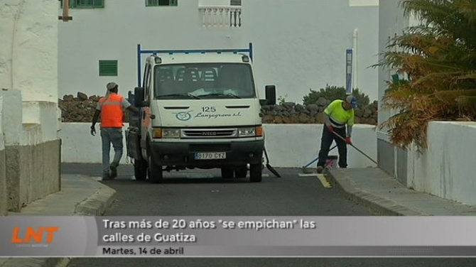 Tras más de 20 años "se empichan" las calles de Guatiza
