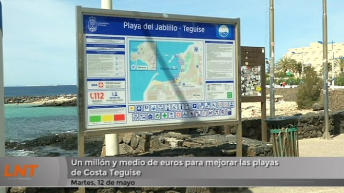 Un millón y medio de euros para mejorar las playas de Costa Teguise