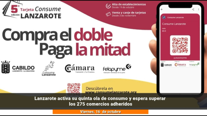 Lanzarote activa su quinta ola de consumo y espera superar los 275 comercios adheridos