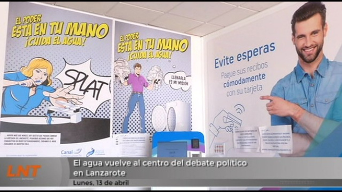 El agua vuelve al centro del choque político en Lanzarote