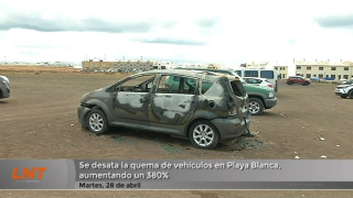 Se desata la quema de vehículos en Playa Blanca, aumentando un 380%