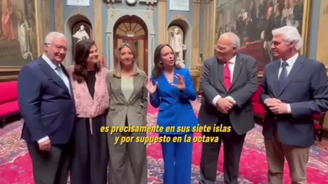 Corina Machado da las gracias a Canarias por acoger a tantos venezolanos exiliados