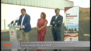 La nueva lavandería industrial e inclusiva de Playa Honda estará lista para 2029