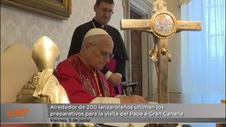 Alrededor de 200 lanzaroteños ultiman los preparativos para la visita del Papa a Gran Canaria