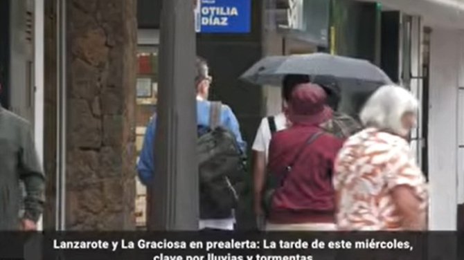A partir de las tres llegarán las lluvias a Lanzarote