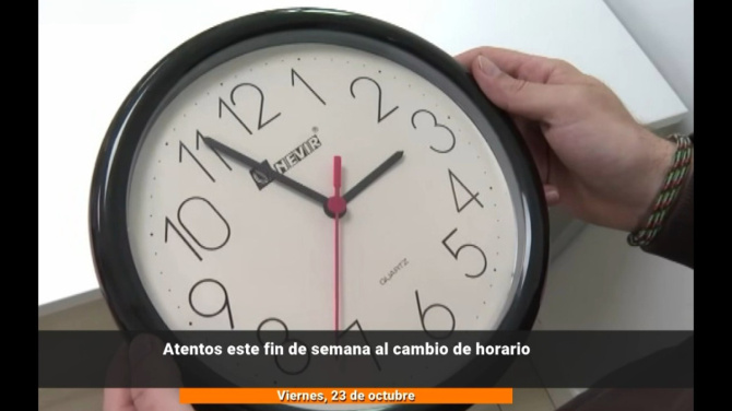 Cambia la hora este domingo: a las dos será la una