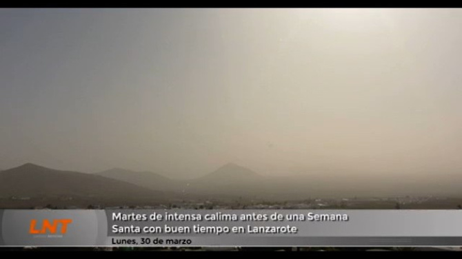 Martes de intensa calima antes de una Semana Santa con buen tiempo en Lanzarote