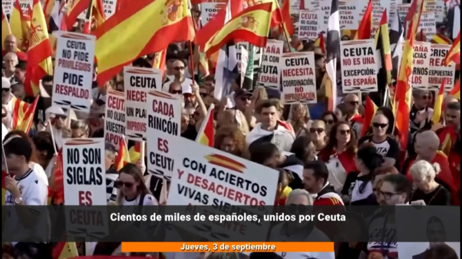 Cientos de miles de españoles, unidos por Ceuta 
