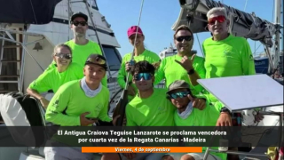 El Antigua Craiova Teguise Lanzarote, vencedora por cuarta vez de la Regata Canarias -Madeira