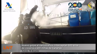 Nuevo golpe al narcotráfico: Interceptan 500 kilos de cocaína a 400 millas de Canarias Nuevo golpe al narcotráfico: Interceptan 500 kilos de cocaína a 400 millas de Canarias
