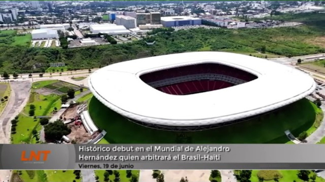 Histórico debut en el Mundial de Alejandro Hernández quiñen arbitrará el Brasil-Haiti Histórico debut en el Mundial de Alejandro Hernández quiñen arbitrará el Brasil-Haiti