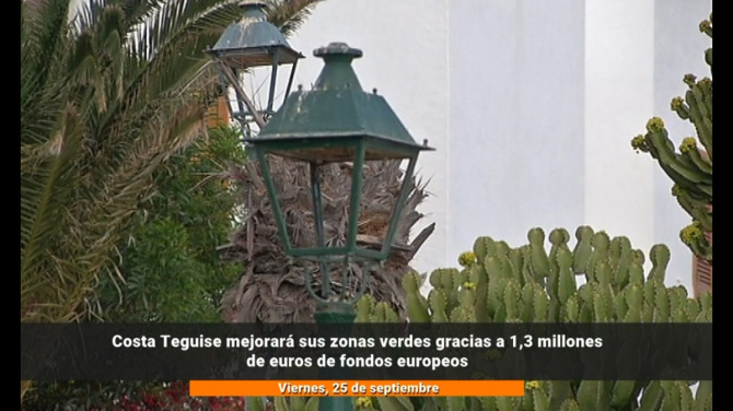 Costa Teguise renovará sus zonas verdes con una inversión europea de 1,3 millones de euros