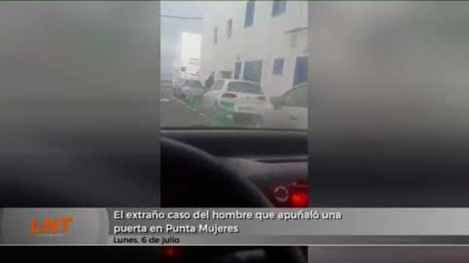 El extraño caso del hombre que apuñaló una puerta en Punta Mujeres