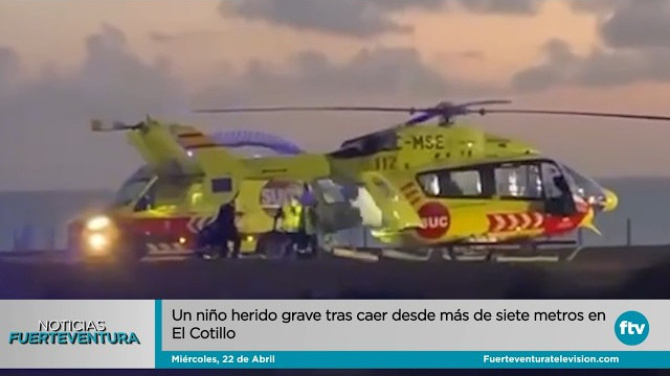 Un niño grave tras caer desde más de siete metros de altura