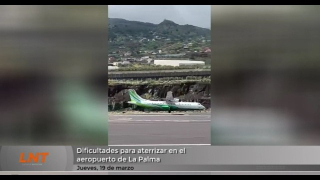 Dificultades para aterrizar en el aeropuerto de La Palma