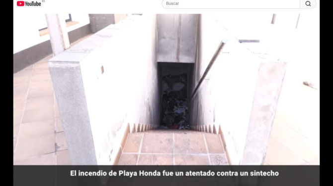 El incendio de Playa Honda fue un atentado contra un sintecho El incendio de Playa Honda fue un atentado contra un sintecho