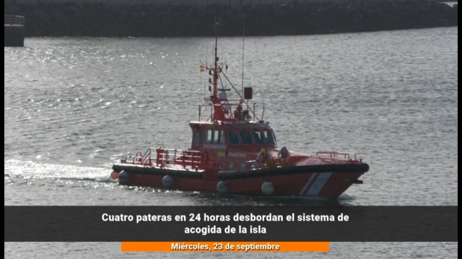Cuatro pateras en 24 horas desbordan la capacidad de acogida en Lanzarote Cuatro pateras en 24 horas desbordan la capacidad de acogida en Lanzarote