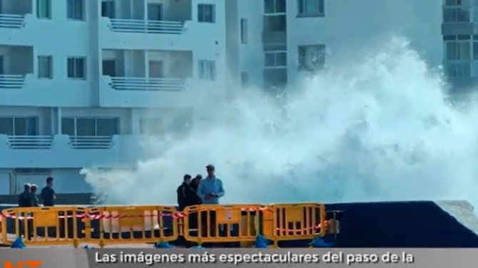 Las imágenes más espectaculares del paso de la borrasca Therese por Canarias