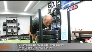 El campeón del mundo de Hyrox entrena en el Centro Deportivo Fariones